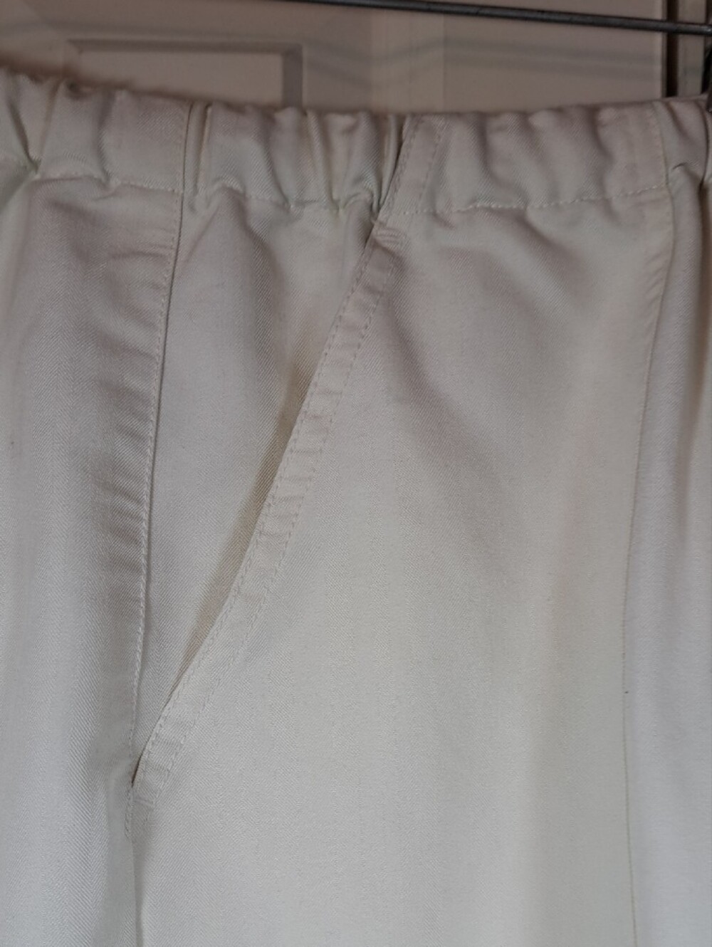 JAMAICA BAY Straight Leg Women's Pants in Off White - Classic Pull-On Style - Picture 2 of 9